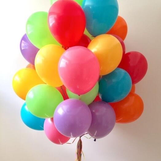 50 воздушных шаров микс