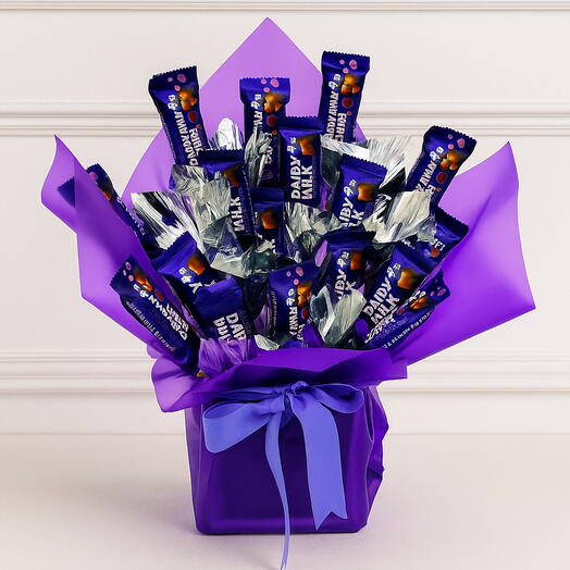 Purple Bliss Chocolate Bouquet