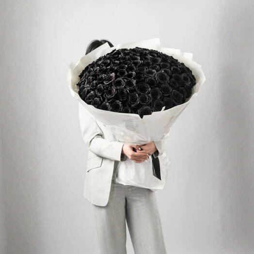 Eclipse- Премиум Букет из 101 черных роз