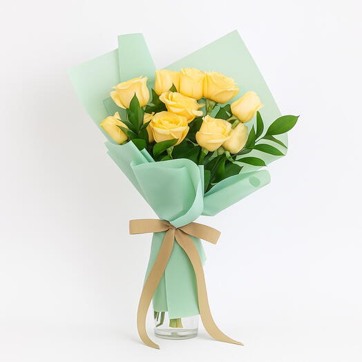 Ramo monocromático de color melocotón