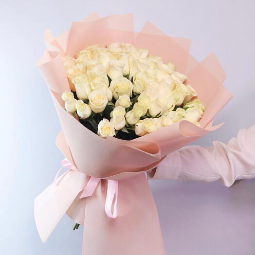 Букет белых роз
