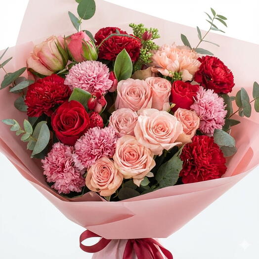 Roses   Carnations Luxury Mix