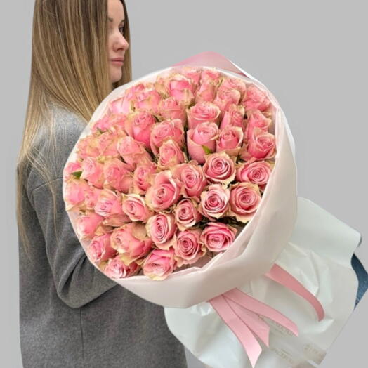 51 Нежно-розовый специальный букет ко Дню матери