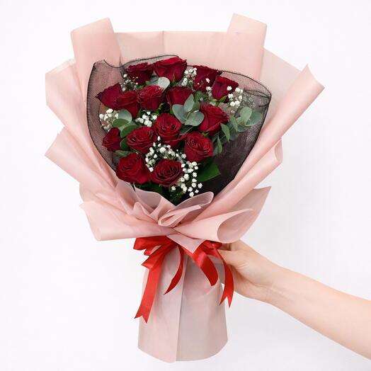 Букет красных роз «Сладкая любовь»