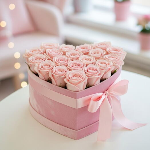 30 Pink Roses Timeless Love Gift Box