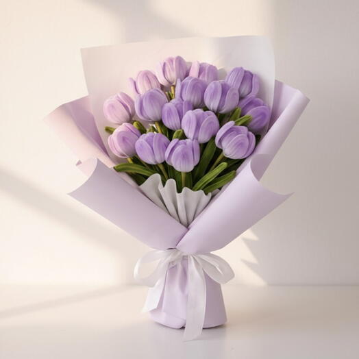 Purple Tulips Royal Elegance Bouquet