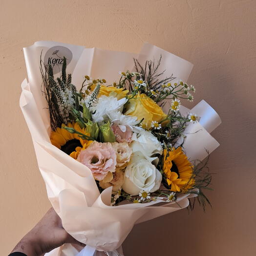 Yellow flowers bouquet