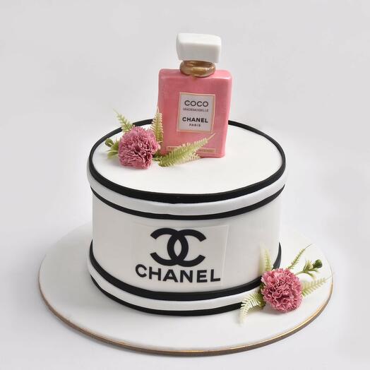 Gâteau au chocolat design Chanel