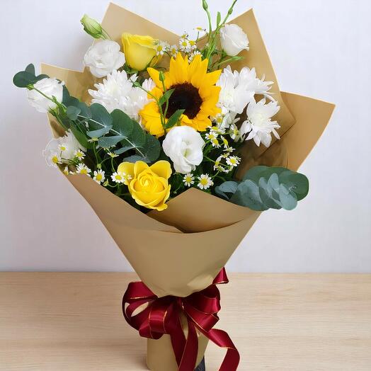 Sunny Blooms with Sunflower