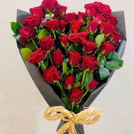 Classic red roses bouquet