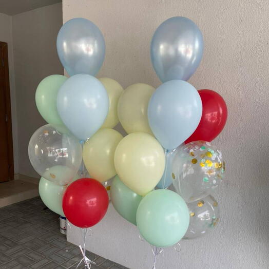 Explosion of brightness Helium Balloon Set