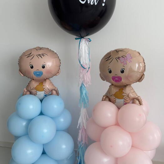 Boy or girl, who do we have? Helium Balloon Set