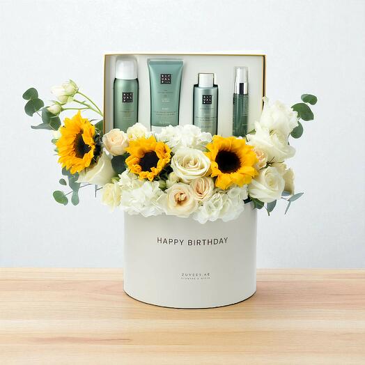 Подарочная коробка Sunflower Rituals на день рождения