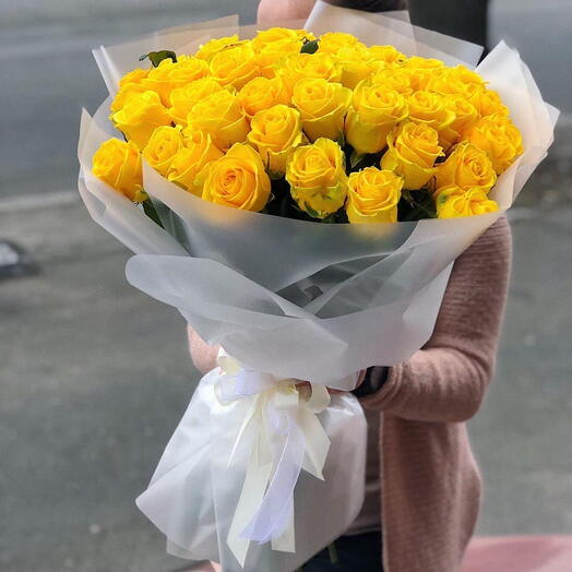 50 Yellow Rose Bouquet