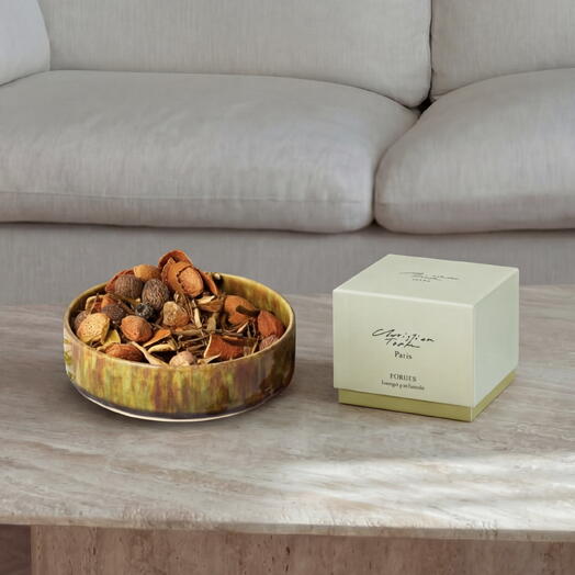 Christian Tortu «Forest» interior aromatic potpourri with ceramic vase