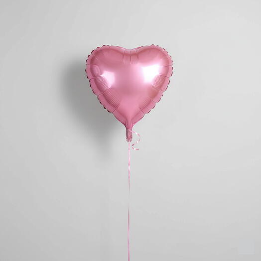 1 Pink Heart Foil Balloons – 18 Inch | Helium Filled Set - Galentines Day