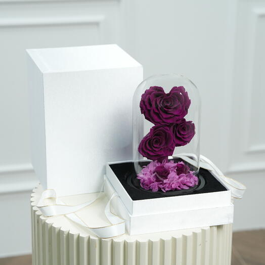 Fellora Premium Purple Infinity Roses  7536