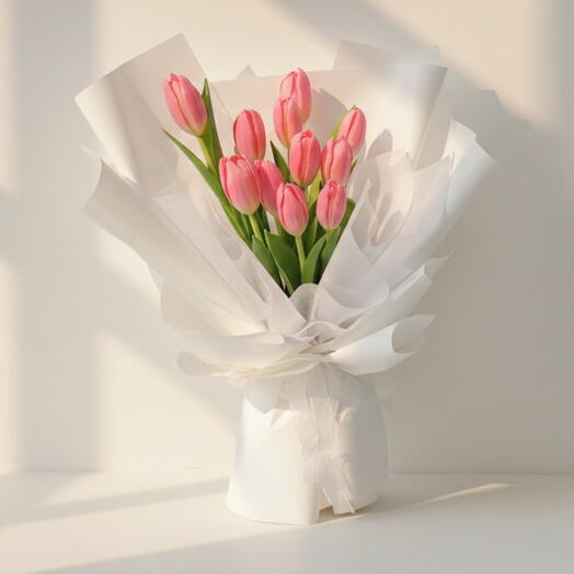 Blush Pink Tulips Luxury Arrangement