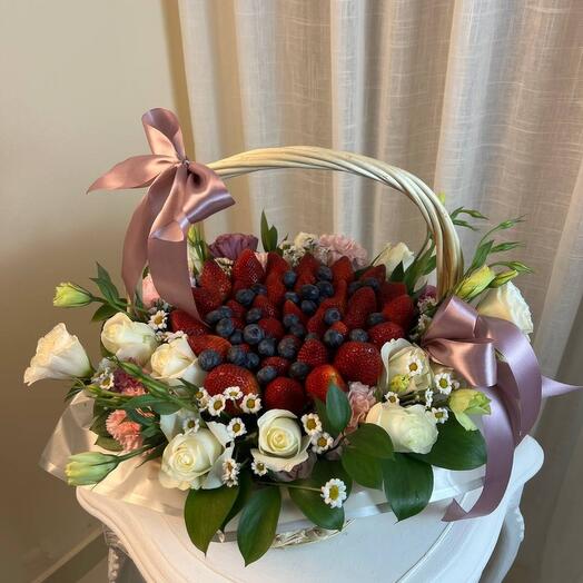 Strawberries in a basket