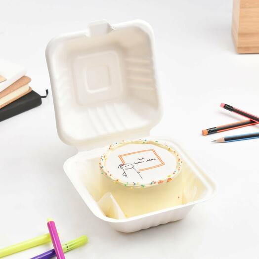 Delicioso pastel bento Mejor profesor