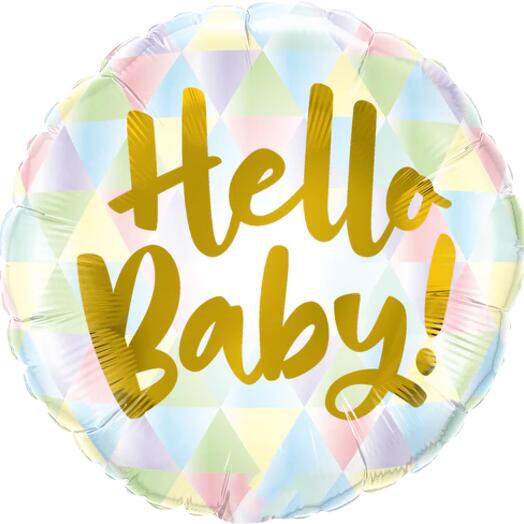 Hello Baby Single Foil Balloon
