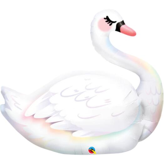 Graceful Swan Single Foil Balloon