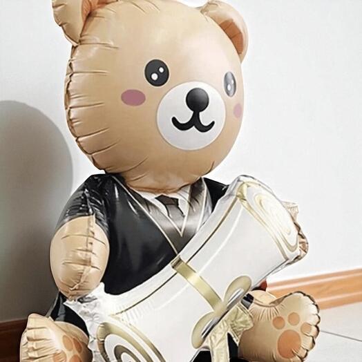 Graduation Bear Balloon – Giant Helium Balloon for Graduation Parties
