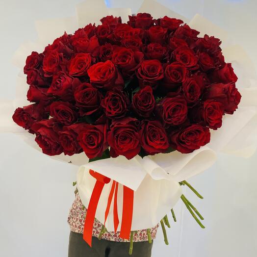 60 rosas rojas de amor