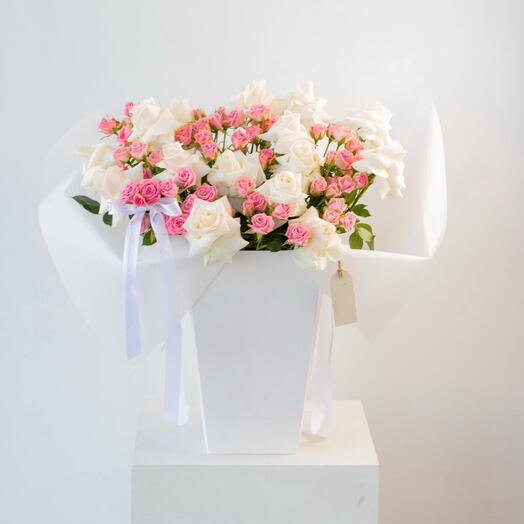 Light - A florist Special of white and pink Roses