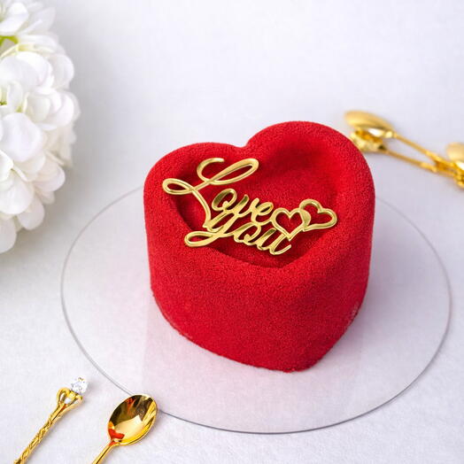 Bento cake "Love you" (heart)