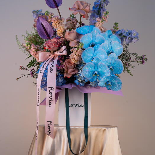 Blue Bag Arrangement