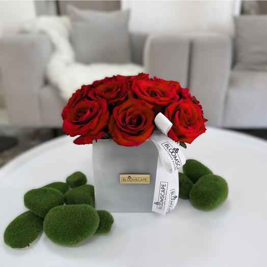 Средняя цветочная коробка Strawberry Mody Red