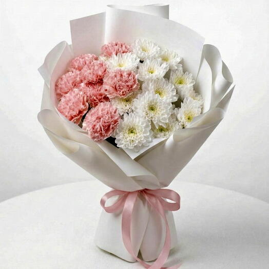 Blush Charm – Carnation   Chrysanthemum Mix