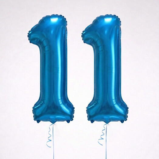Number 11 Blue Helium Balloon 40 Inch – Party   Anniversary Balloon | UAE