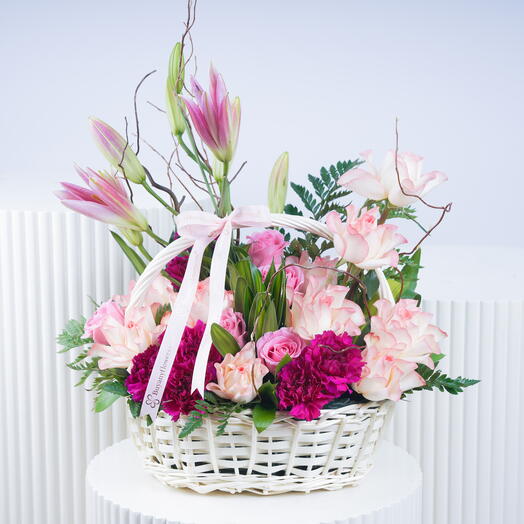 Radiant Grace Flower Basket