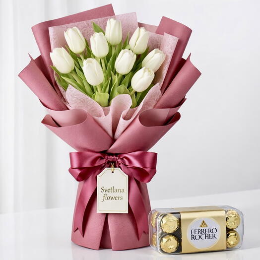 Ivory Bliss – Tulips   Ferrero Rocher Delight
