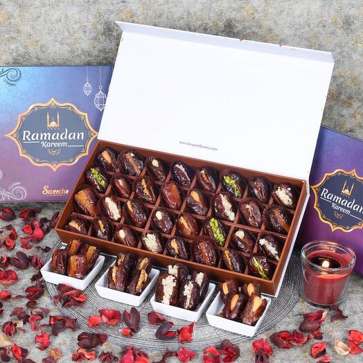 Ramadan Stuffed Dates By Sweecho 32 Pcs Blue