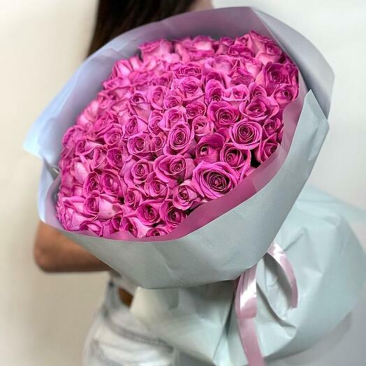 Bouquet of 101 Pink Roses-1963