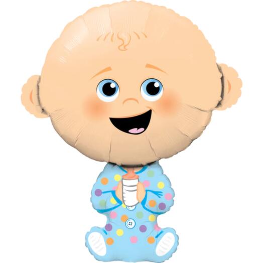 Giant Blue Baby Light Single Foil Balloon