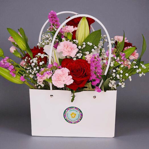 Mix Elegant Arrangements in white