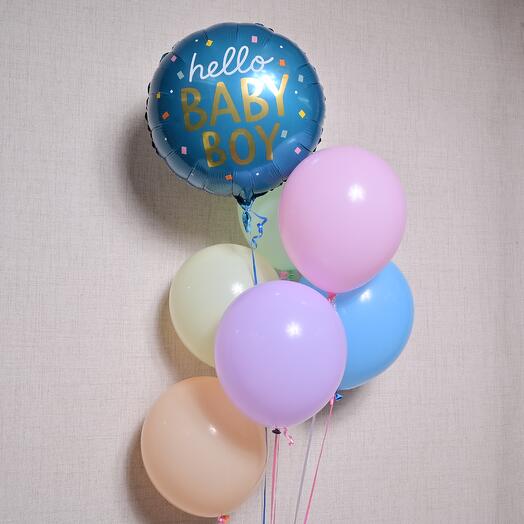 Hello Baby Boy Colourfull Balloon Set  7005