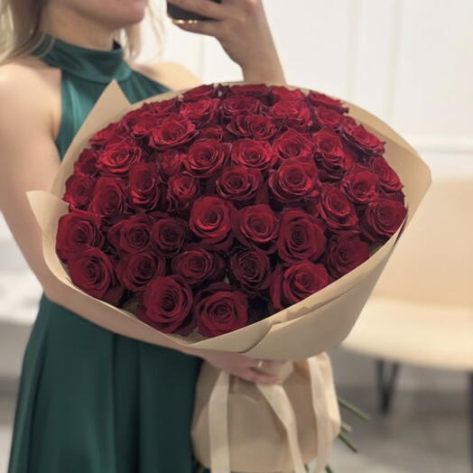 51 Red Roses Be My Valentine Bouquet