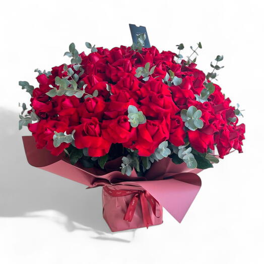 Dulex Rouge_ Saint-Valentin Luxueux Classique Grand Bouquet de Roses Rouges