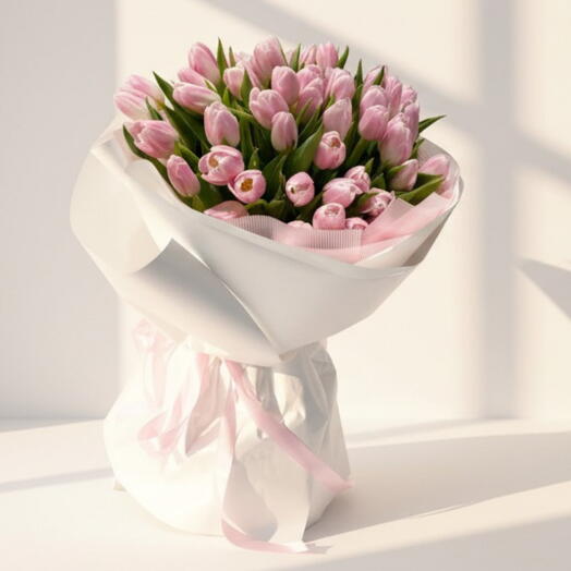 Pink Tulips Romantic Spring Flowers