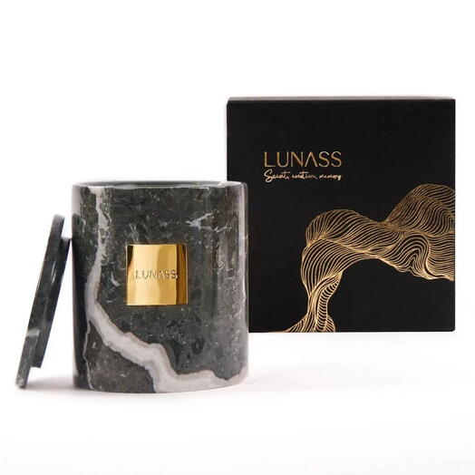 MIRAGE | Natural Marble Candle Set