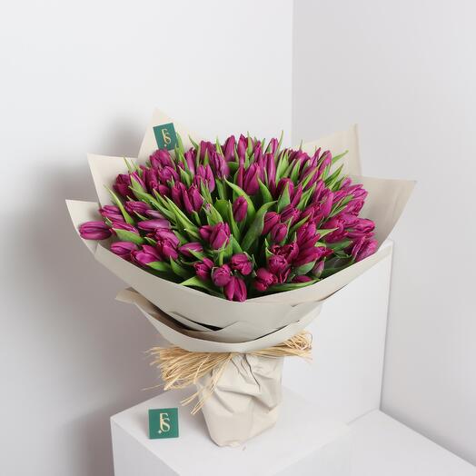 Purple Tulip Bouquet