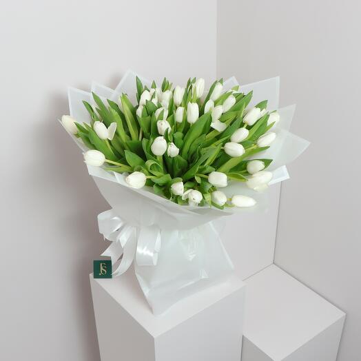White Tulip Bouquet