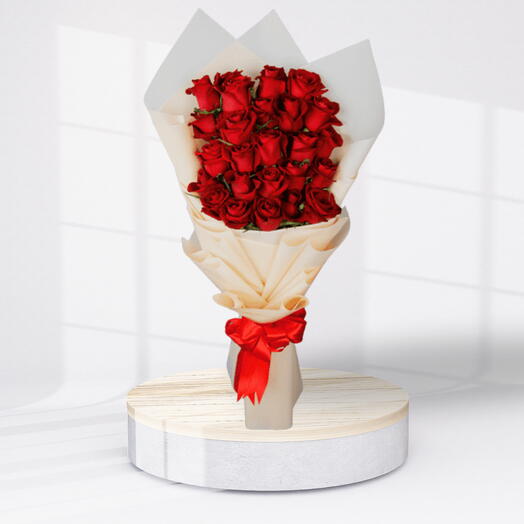 Ramo de flores rojo para San Valentín ( 25 Rosas )
