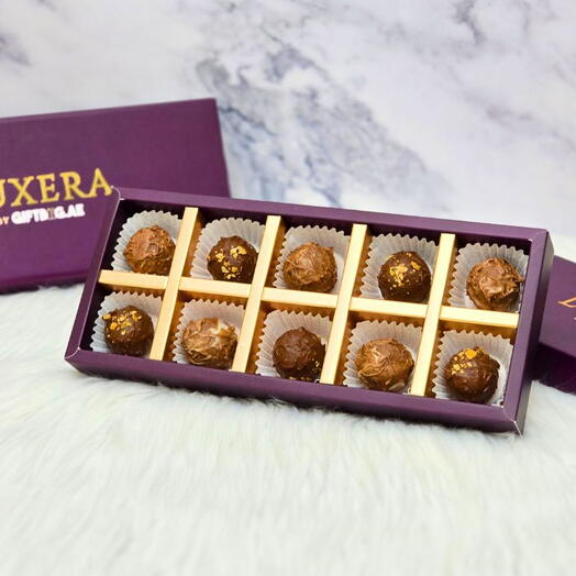 10 ассорти молочных шоколадных трюфелей от LUXERA