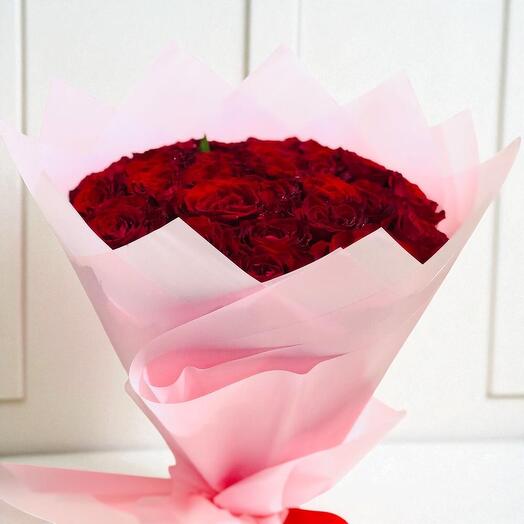 Bouquet Beauté de 30 roses rouges